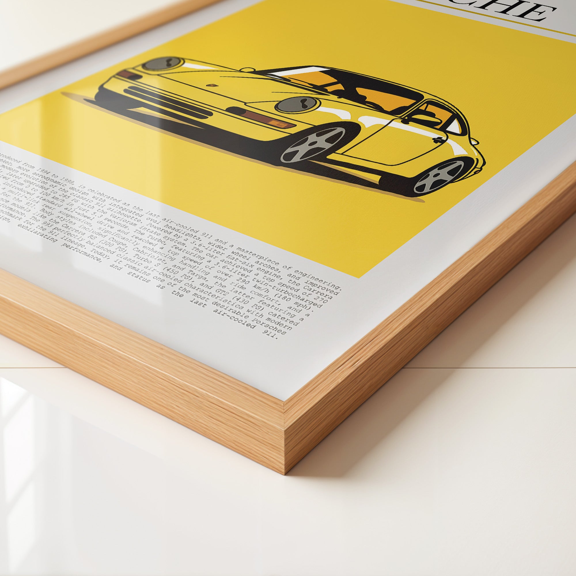 Porsche 993 Gelb Pop-Art