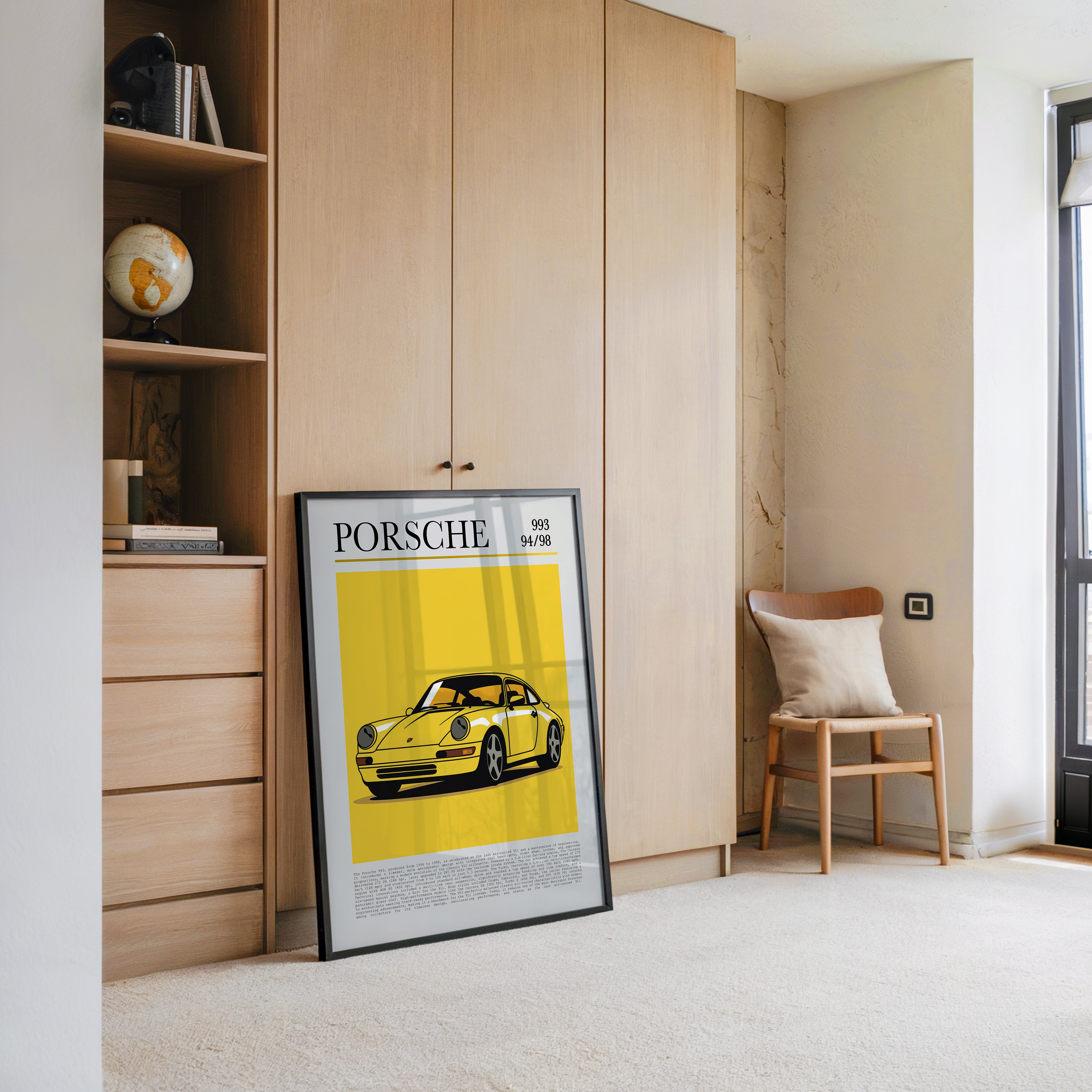 Porsche 993 Gelb Pop-Art