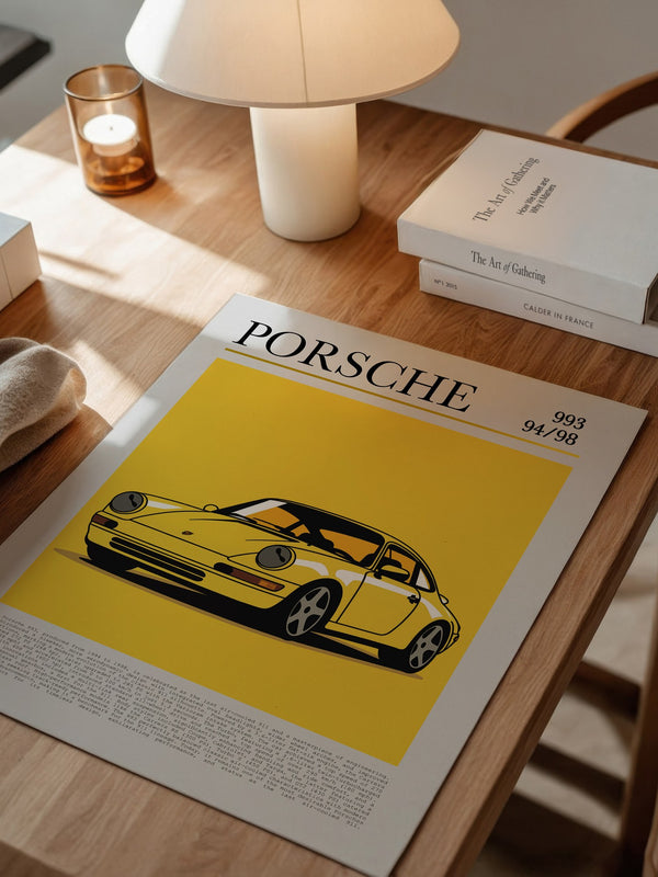 Porsche 993 Gelb Pop-Art