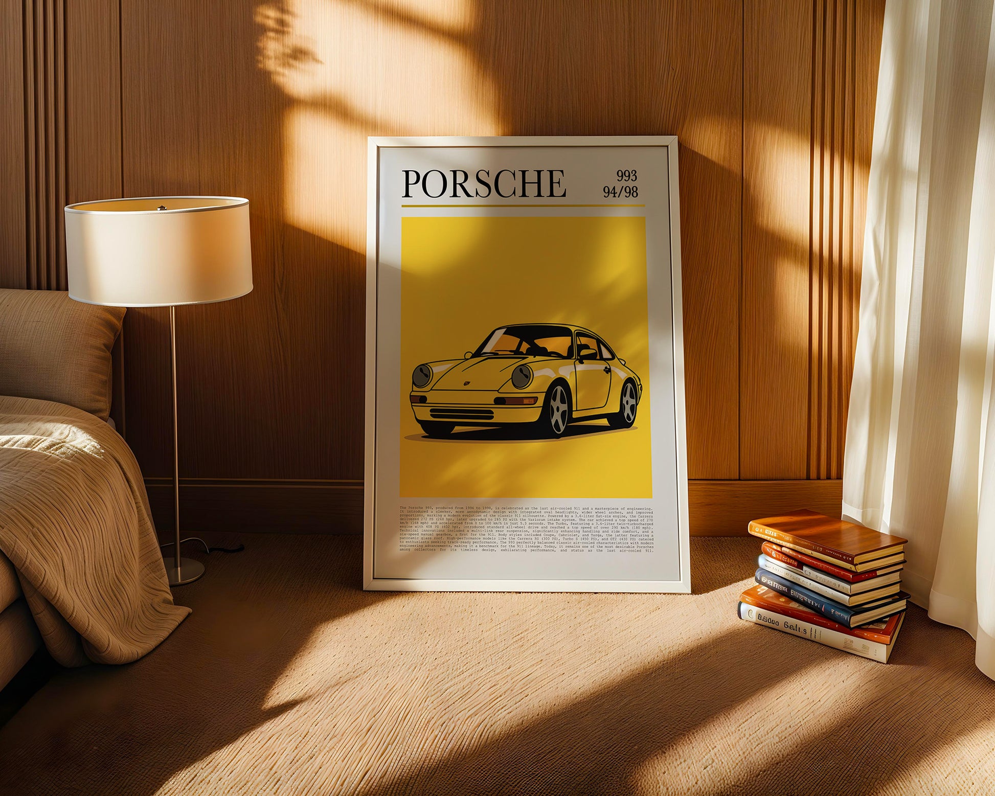 Porsche 993 Gelb Pop-Art
