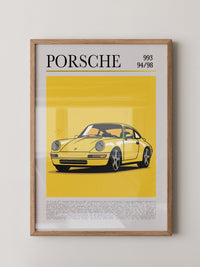 Porsche 993 Gelb Pop-Art