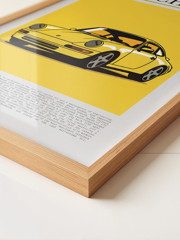 Porsche 993 Gelb Pop-Art