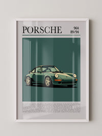 Porsche 964 klassisch grün