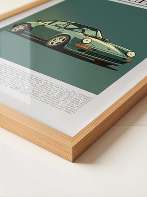 Porsche 964 klassisch grün