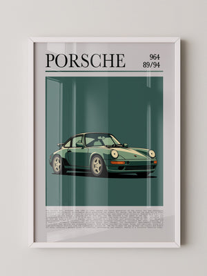 Porsche 964 klassisch grün
