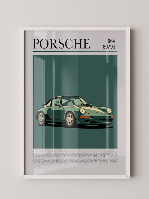 Porsche 964 klassisch grün