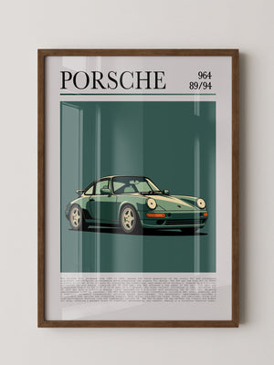 Porsche 964 klassisch grün