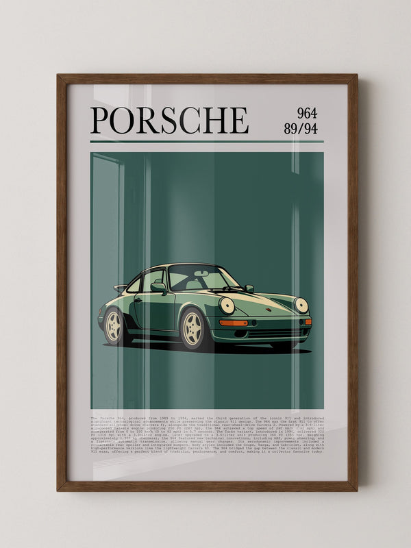 Porsche 964 klassisch grün