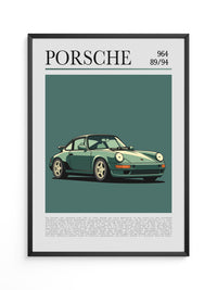 Porsche 964 klassisch grün