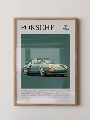 Porsche 964 klassisch grün