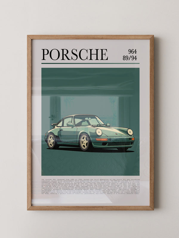 Porsche 964 klassisch grün