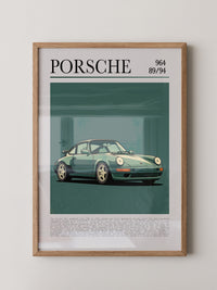 Porsche 964 klassisch grün
