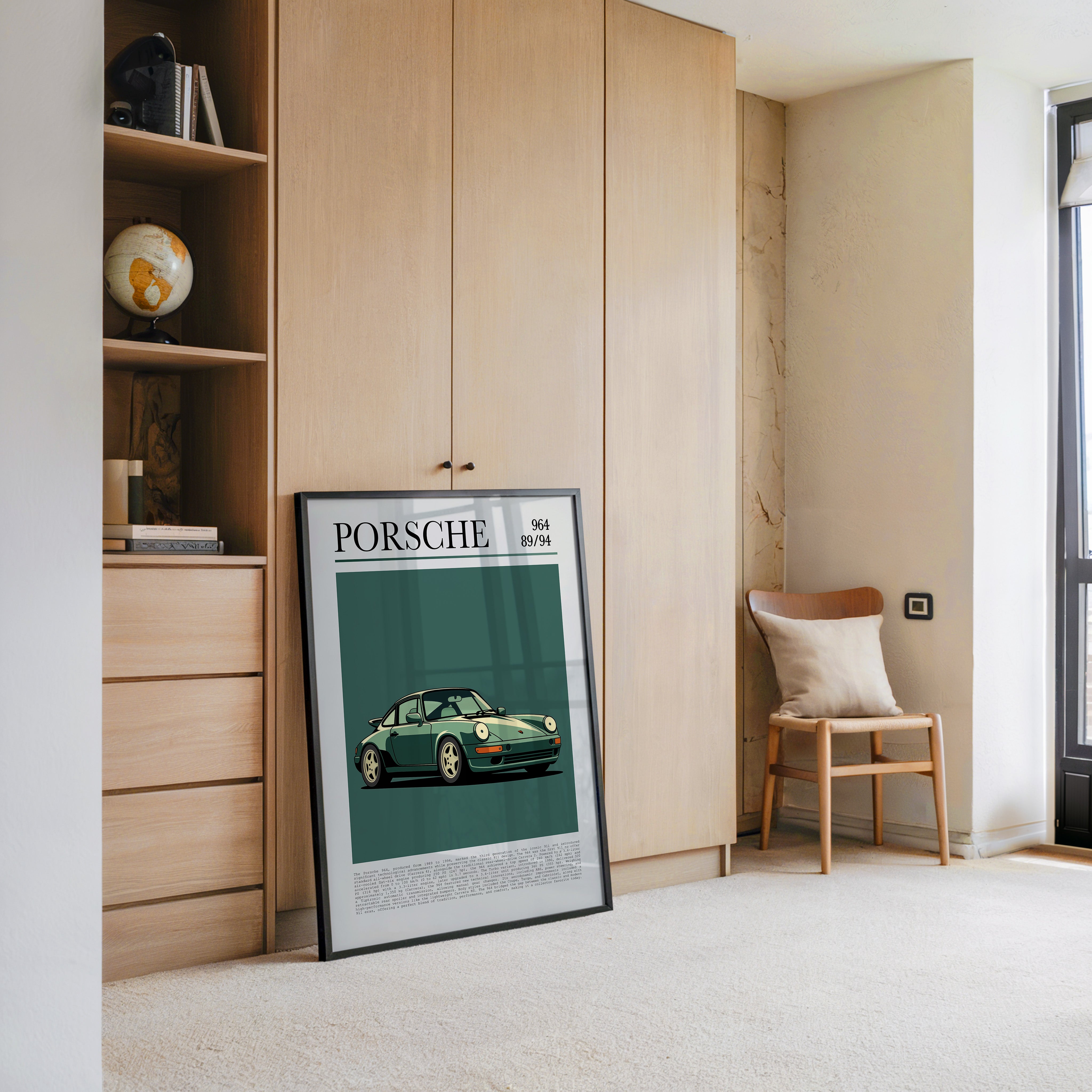 Porsche 964 klassisch grün