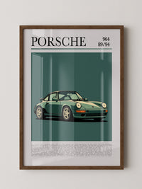 Porsche 964 klassisch grün