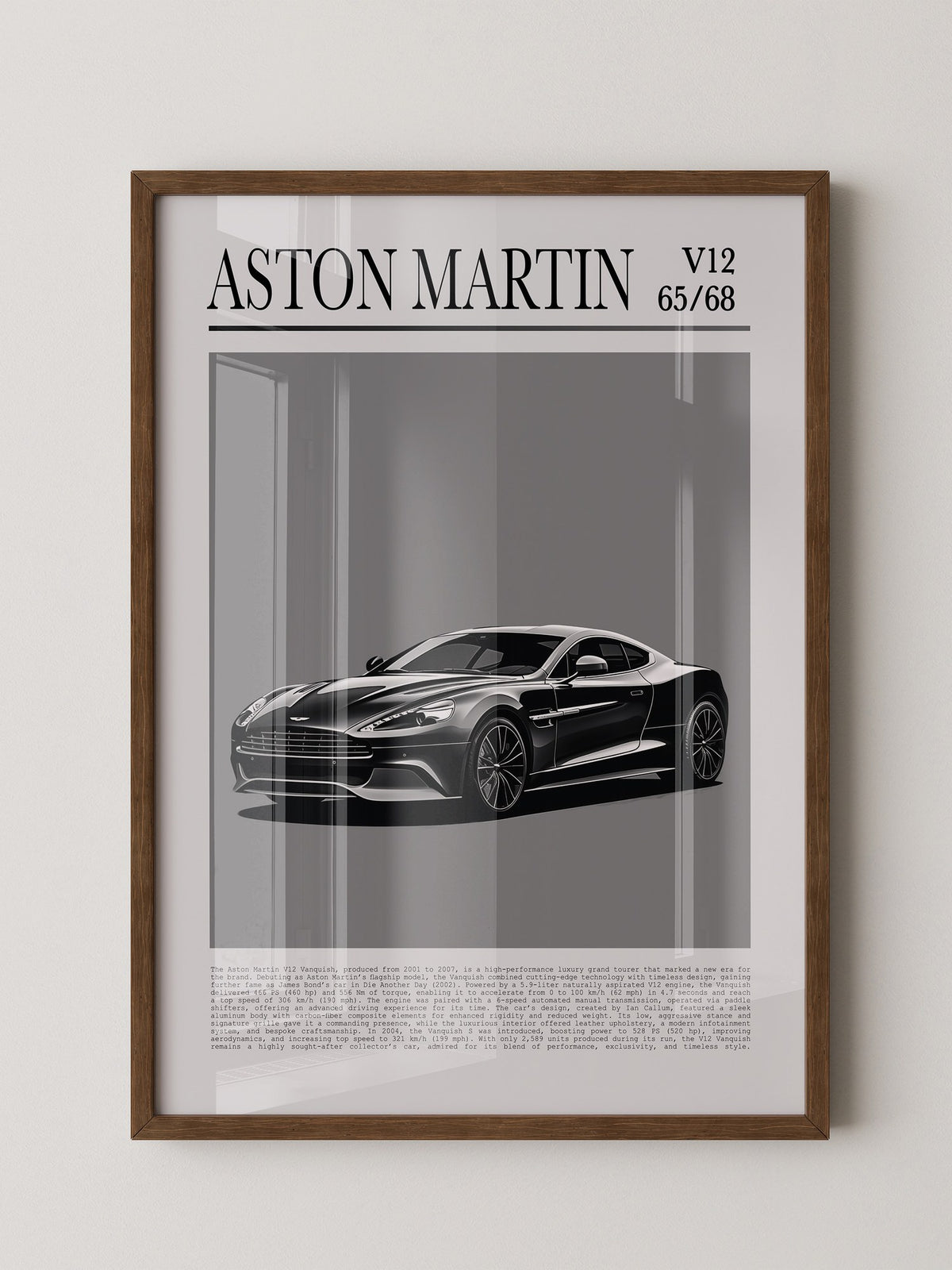 Aston Martin V12 elegant schwarz