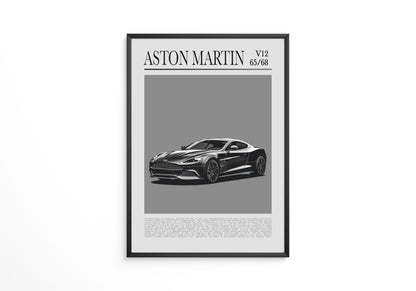 Aston Martin V12 elegant schwarz