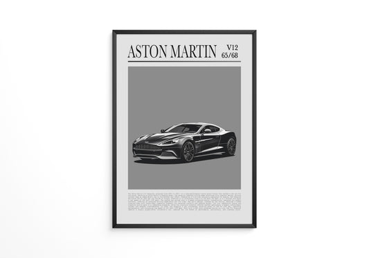 Aston Martin V12 elegant schwarz
