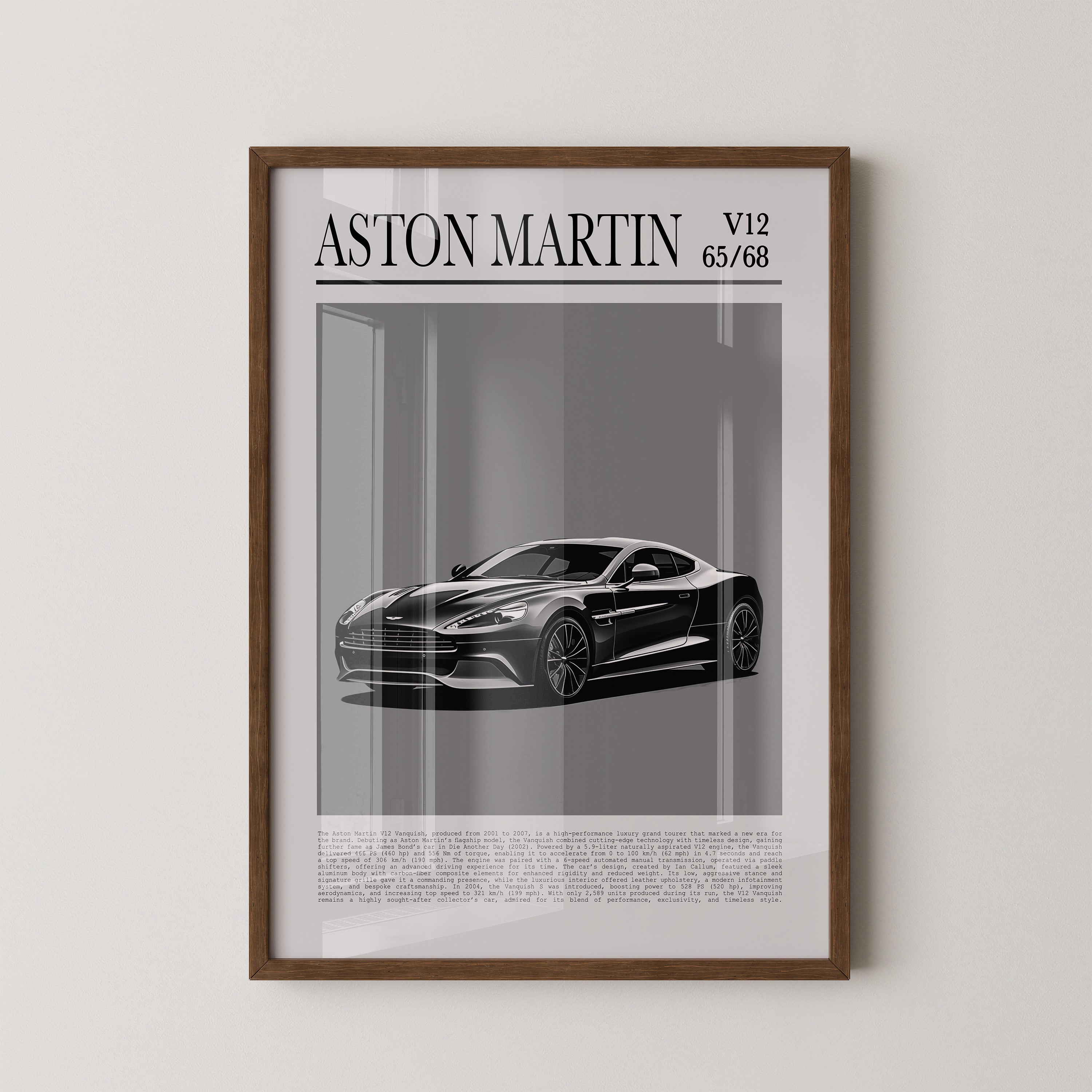 Aston Martin V12 elegant schwarz