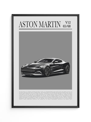 Aston Martin V12 elegant schwarz