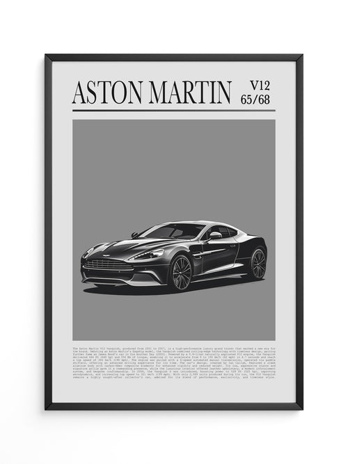 Aston Martin V12 elegant schwarz