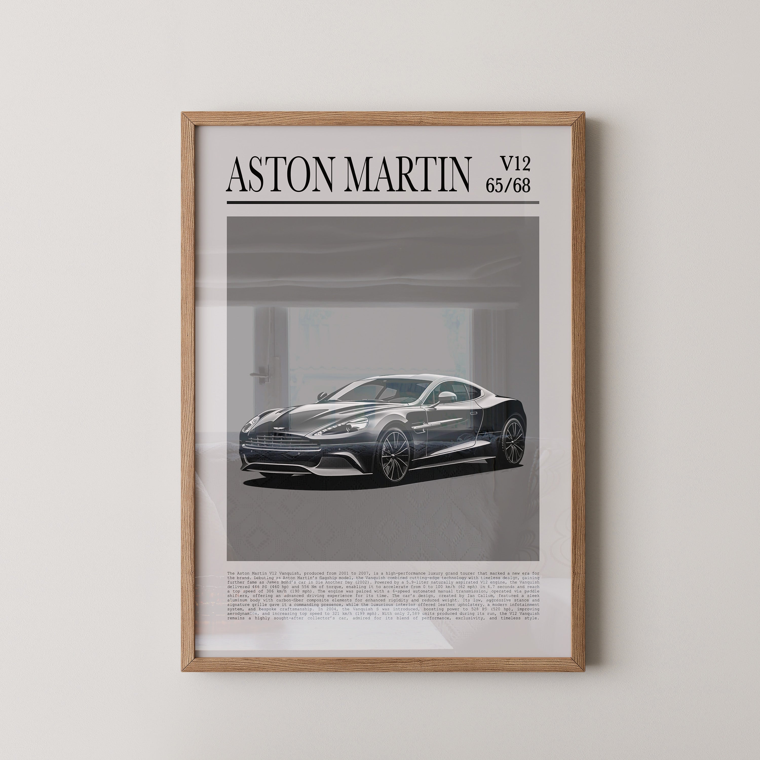 Aston Martin V12 elegant schwarz