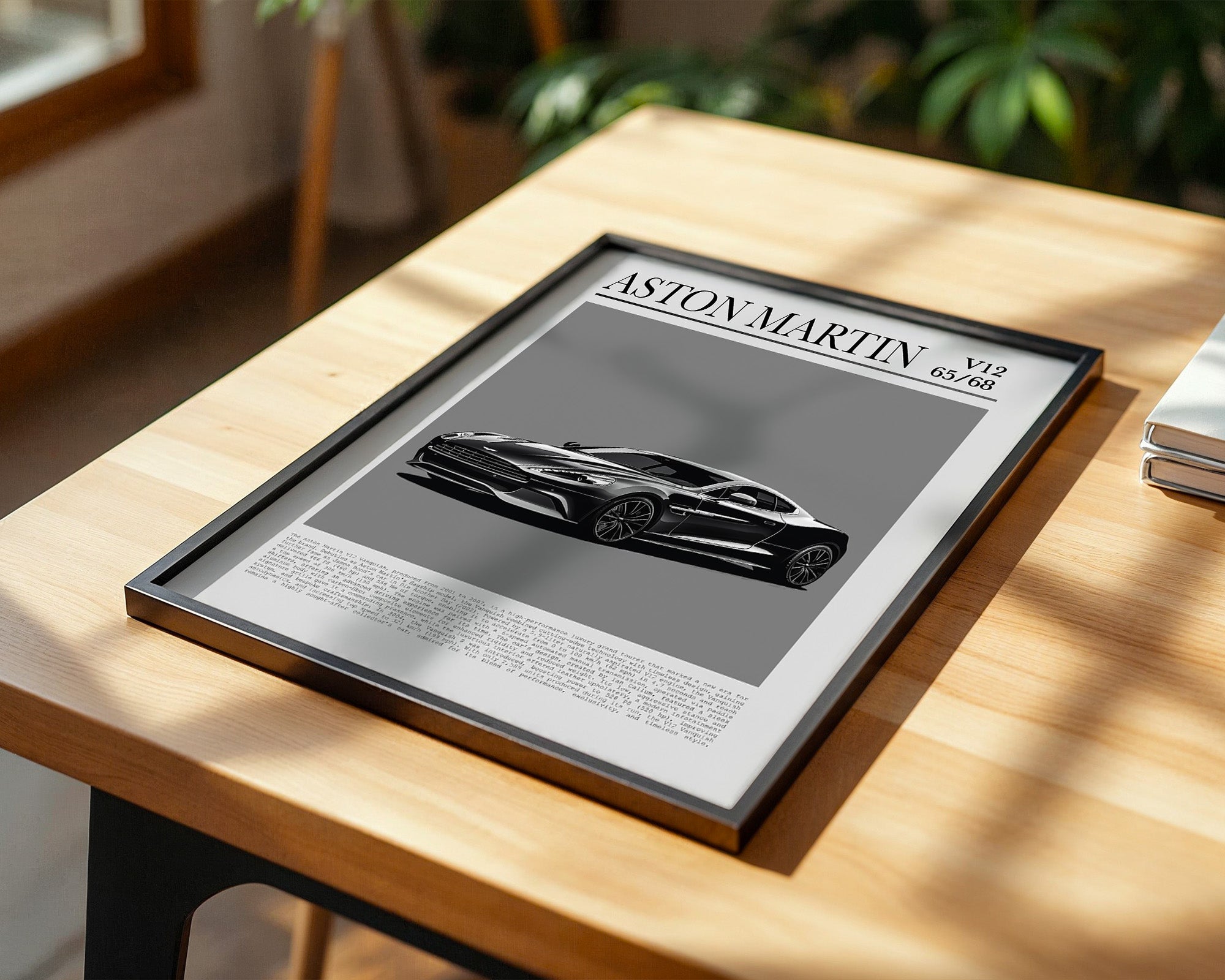 Aston Martin V12 elegant schwarz