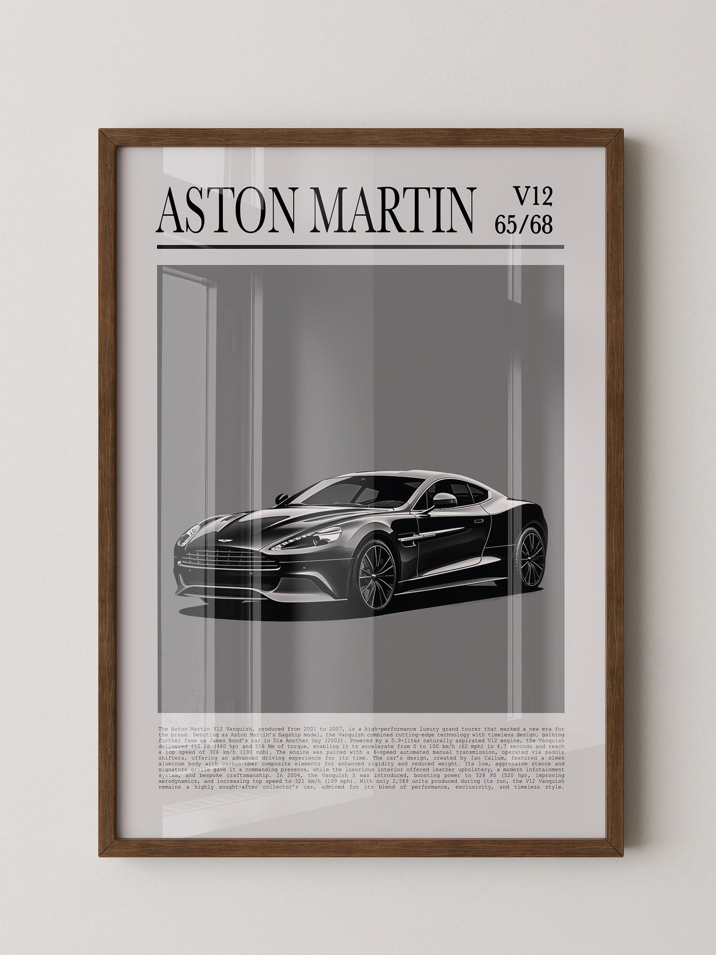 Aston Martin V12 elegant schwarz