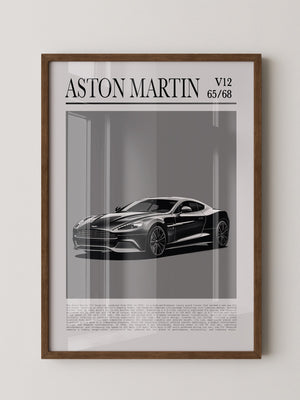 Aston Martin V12 elegant schwarz