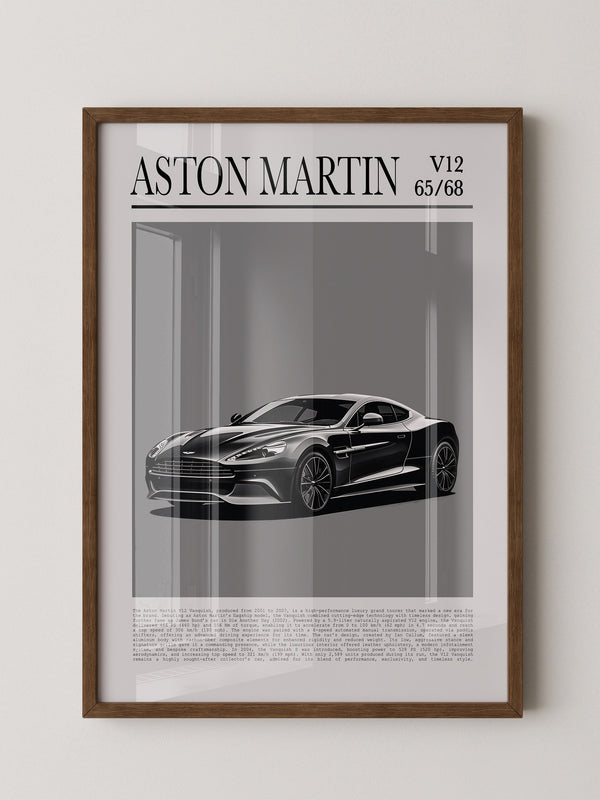 Aston Martin V12 elegant schwarz