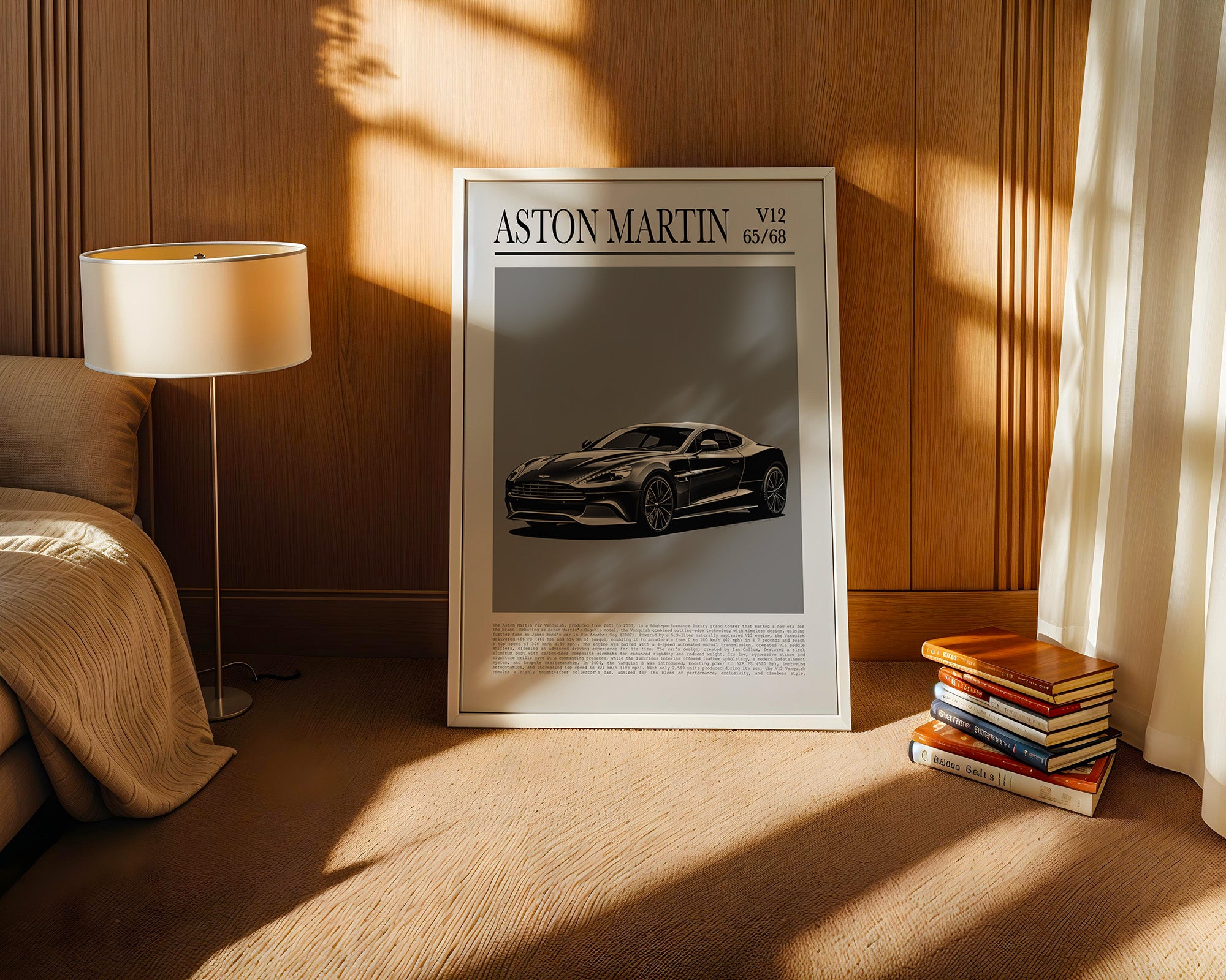 Aston Martin V12 elegant schwarz