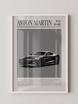 Aston Martin V12 elegant schwarz