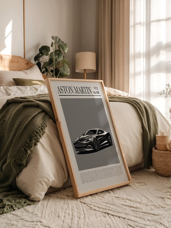 Aston Martin V12 elegant schwarz