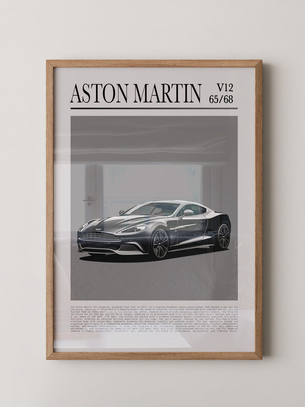 Aston Martin V12 elegant schwarz