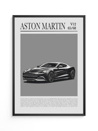 Aston Martin V12 elegant schwarz