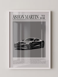Aston Martin V12 elegant schwarz