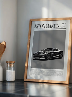 Aston Martin V12 elegant schwarz