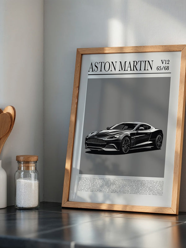Aston Martin V12 elegant schwarz