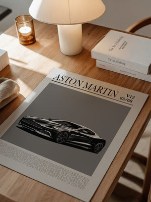 Aston Martin V12 elegant schwarz