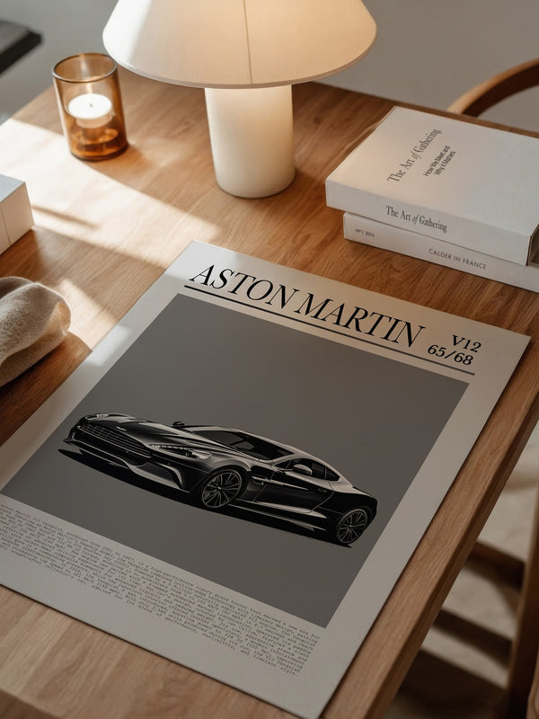 Aston Martin V12 elegant schwarz