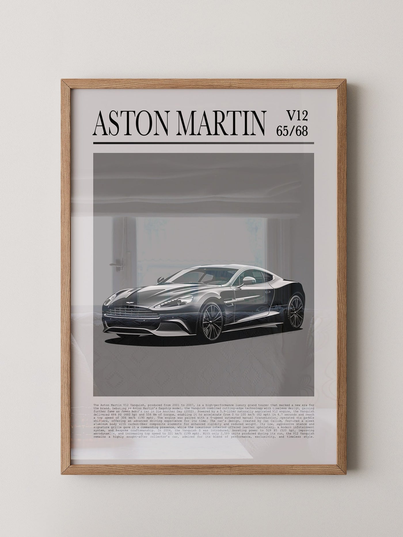 Aston Martin V12 elegant schwarz
