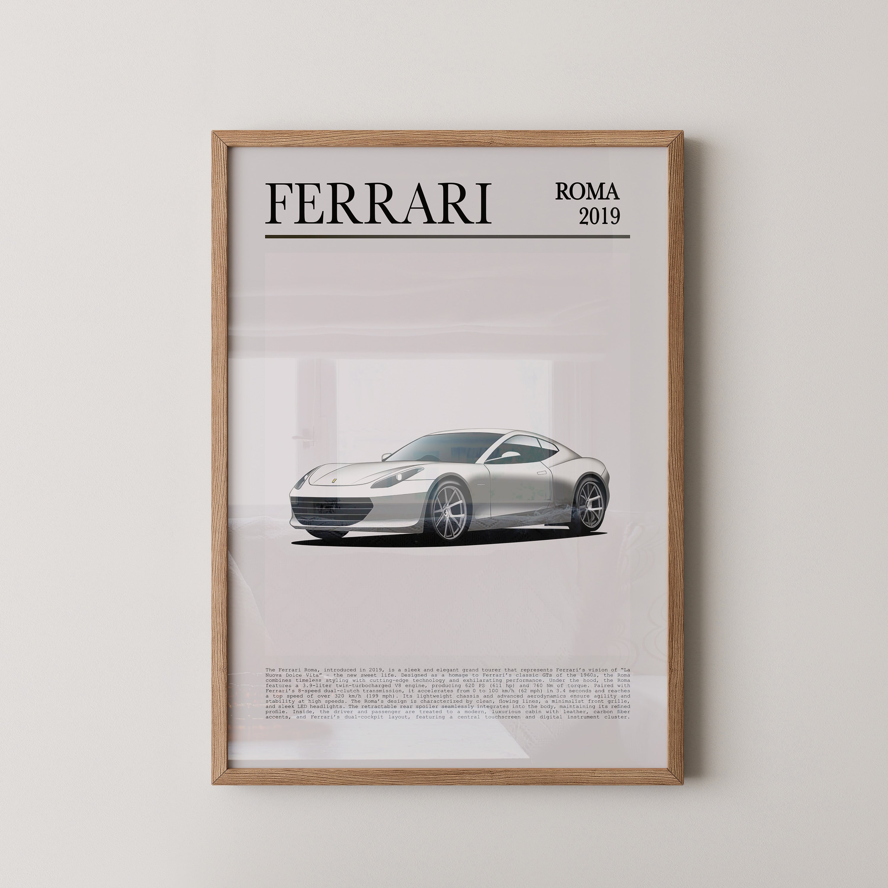 Sportwagen Profilansicht Silber