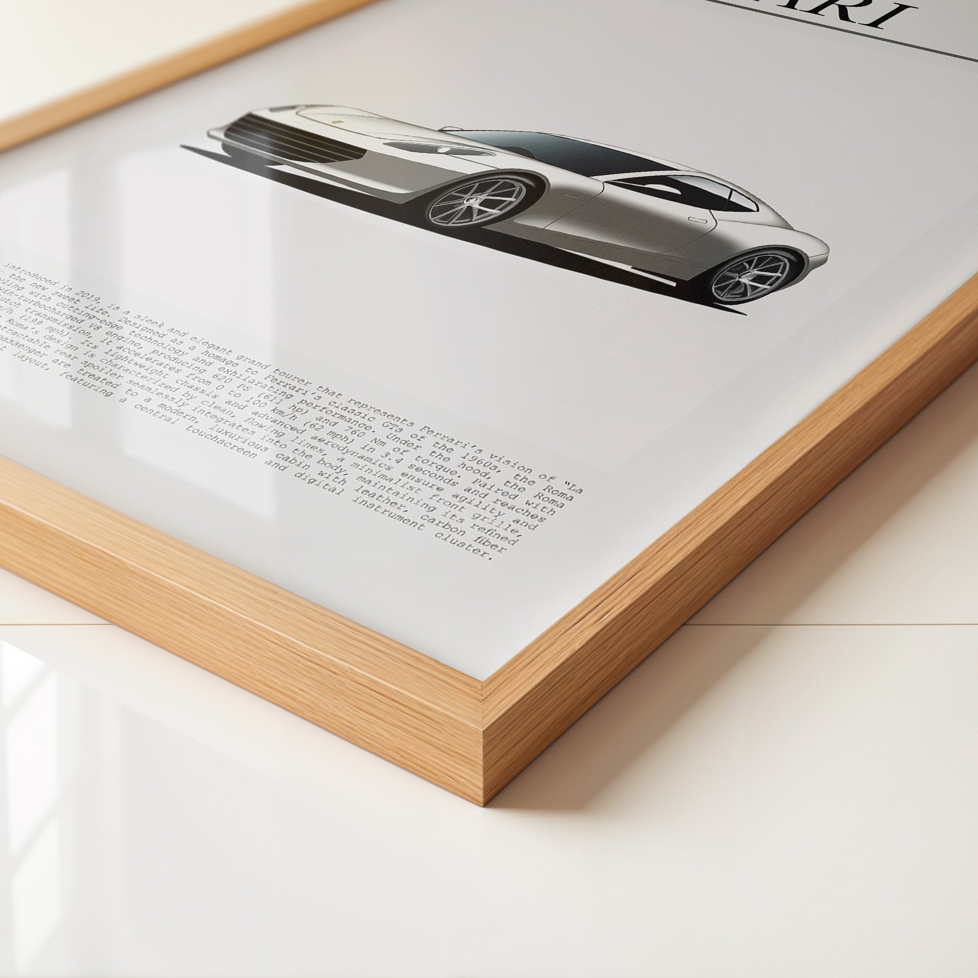 Sportwagen Profilansicht Silber