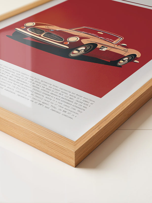 BMW 507 Retro Rot Design