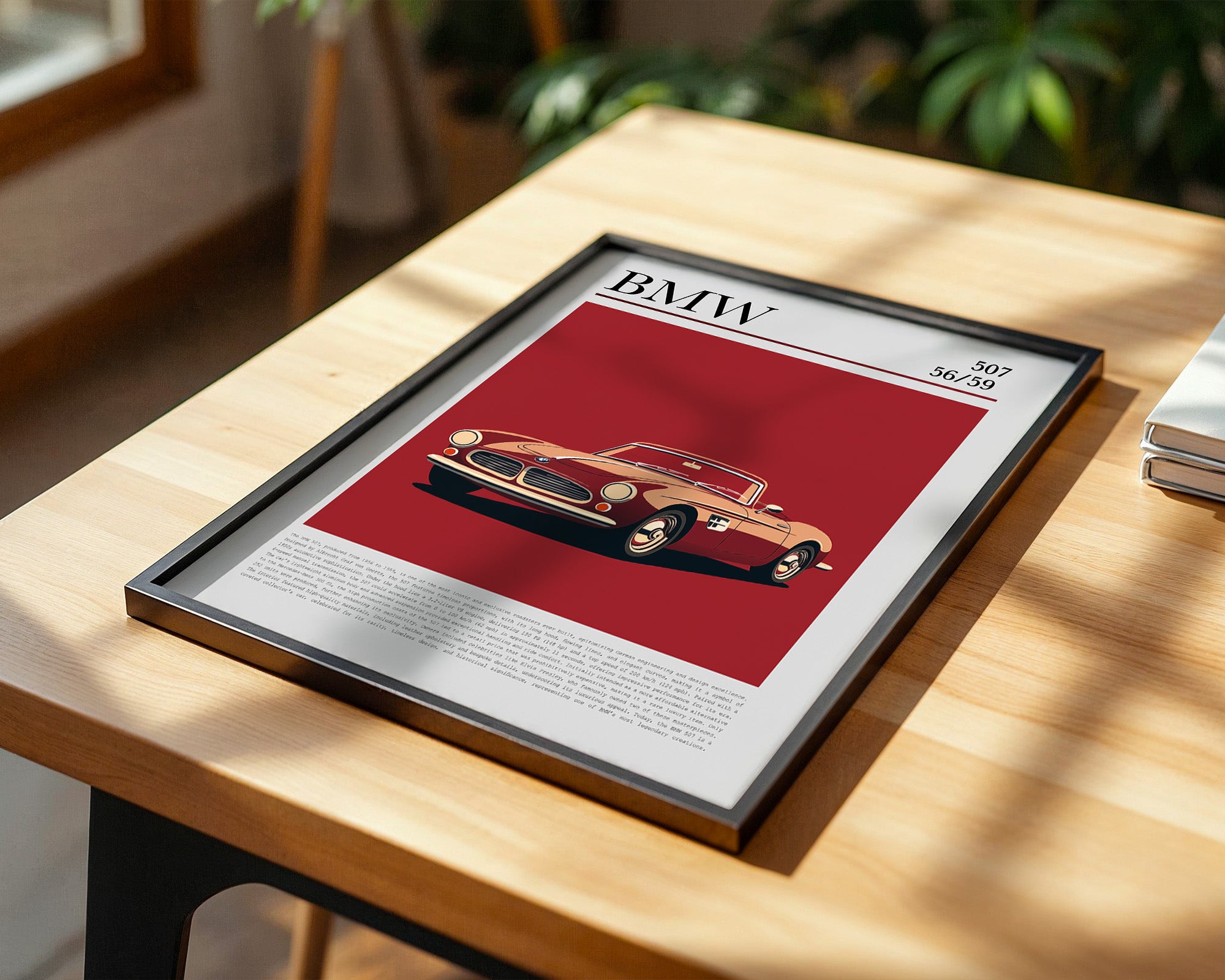 BMW 507 Retro Rot Design