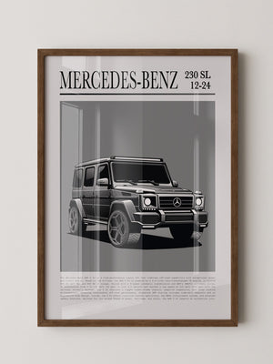 Mercedes G Wagen Illustration Grau