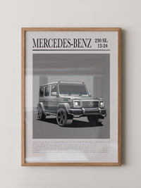 Mercedes G Wagen Illustration Grau