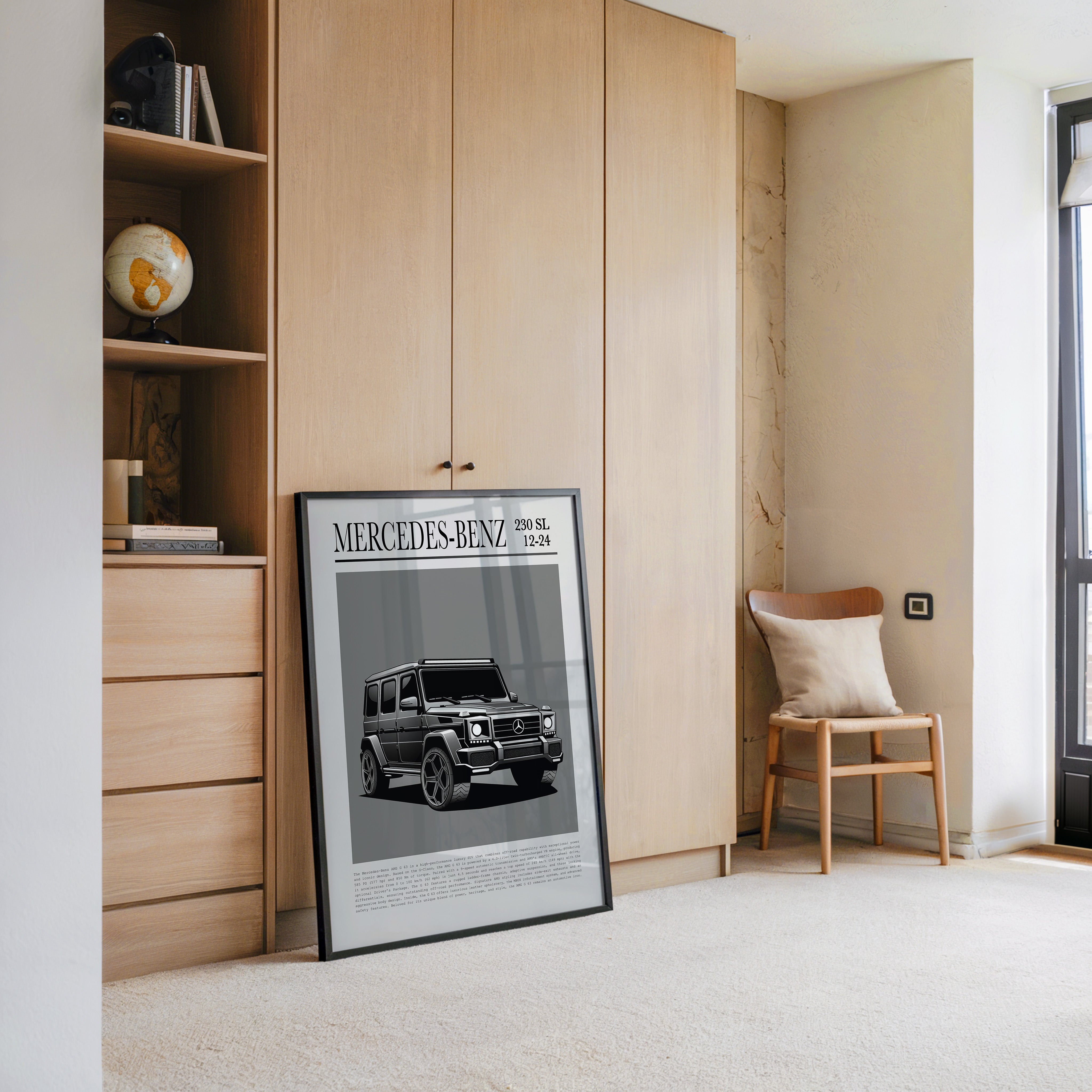 Mercedes G Wagen Illustration Grau