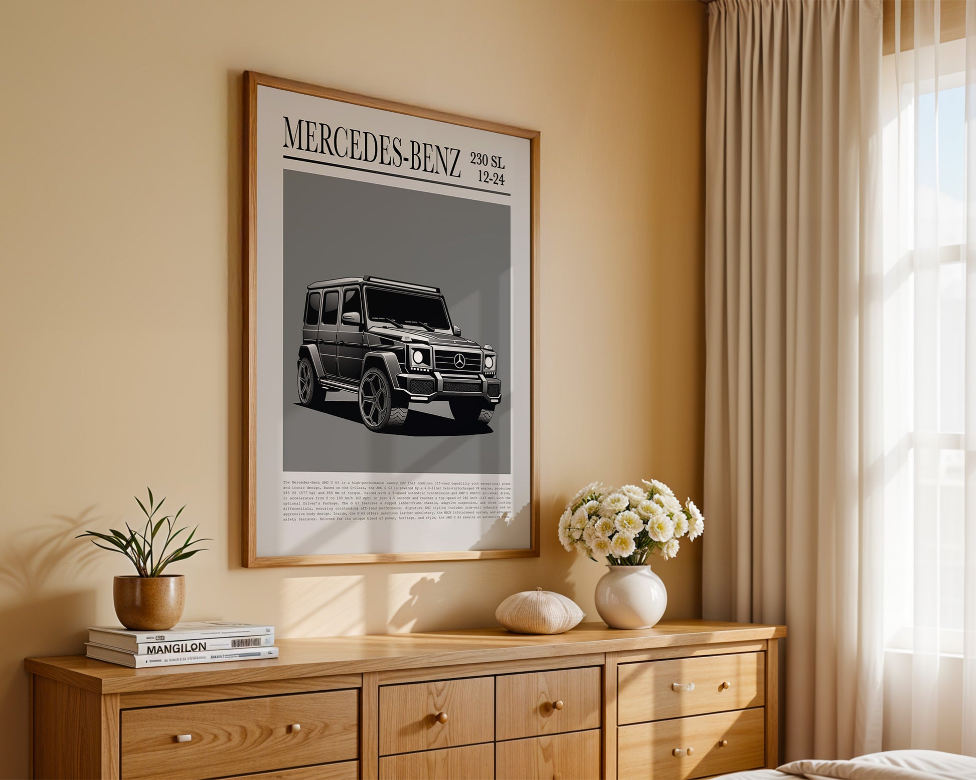 Mercedes G Wagen Illustration Grau