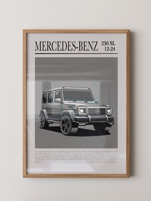 Mercedes G Wagen Illustration Grau