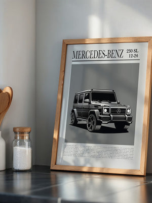 Mercedes G Wagen Illustration Grau